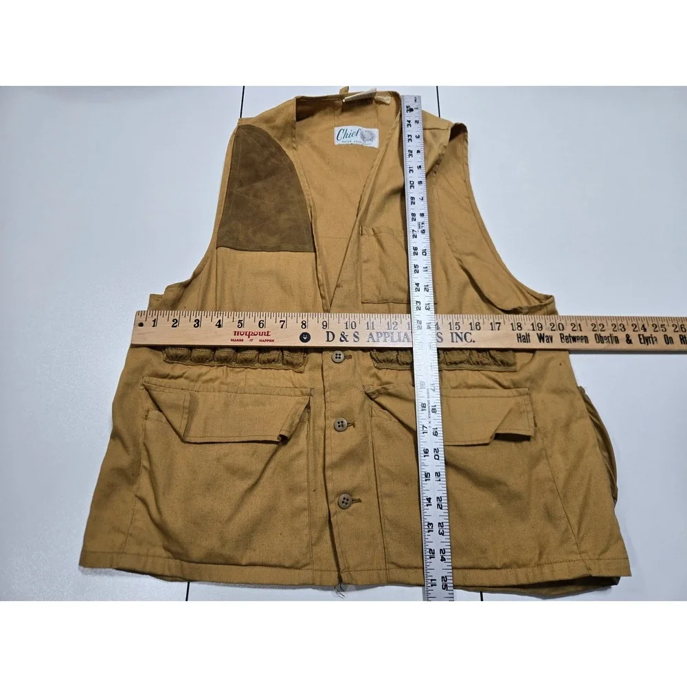 Vintage Chief Hunting‎ Utility Vest Canvas Multi Pocket Size M